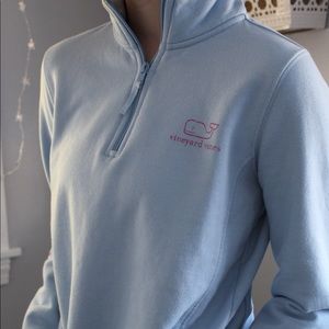 Vineyard Vines baby blue sweater